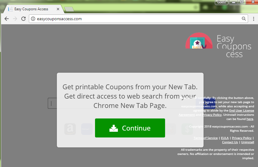 Comment faire pour supprimer le virus du navigateur Easy Coupons Access ?